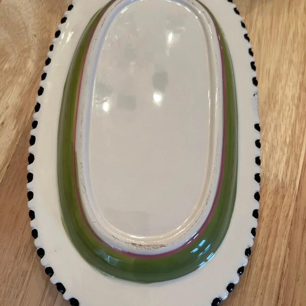 Mackenzie-Child’s lookalike?  Ceramic Bunny Butter/Cheese Dish - Picture 6 of 7